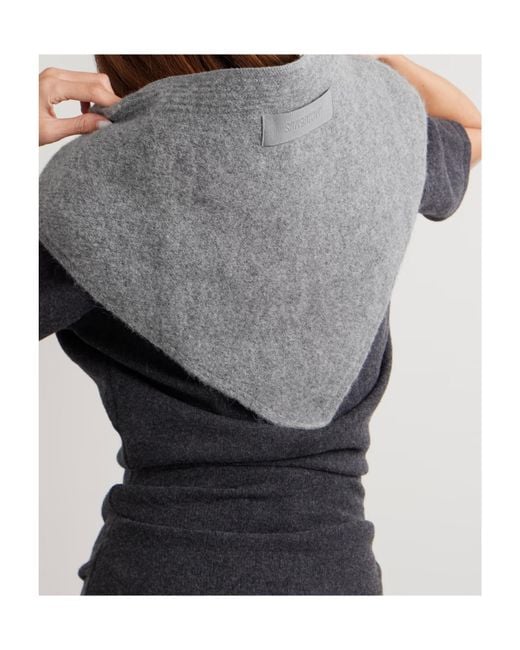 Jacquemus Gray The Gros Grain Shawl