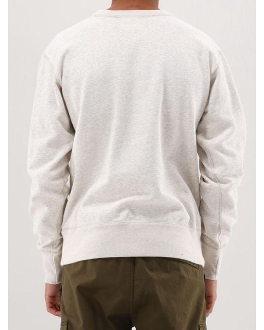 Isabel Marant White Long-Sleeved Sweater for men