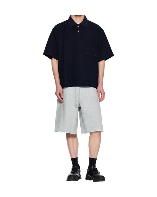 Wooyoungmi Black Logo Pocket Polo Shirt for men