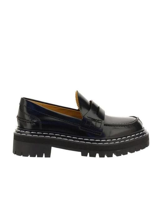 Proenza Schouler Black Loafer Shoes With Ground-Grabbing Soles
