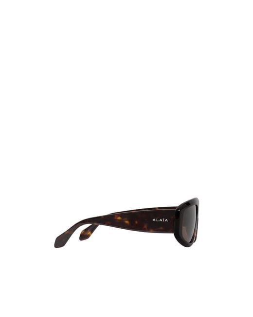 Alaïa Multicolor Aviator Mask Sunglasses