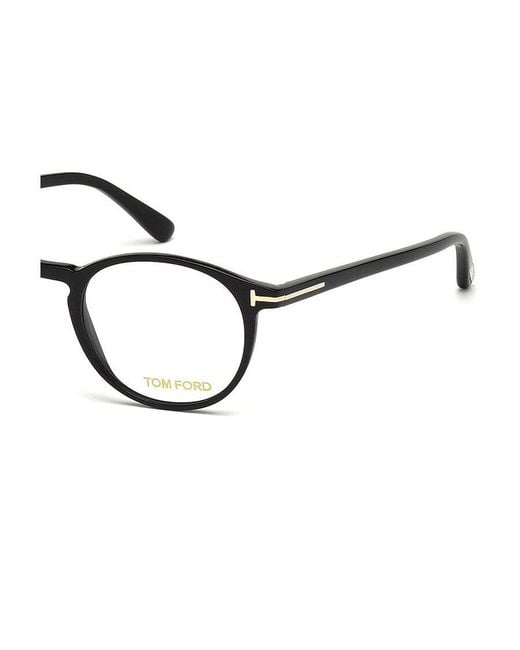Tom Ford White Eyewear Round Frame Glasses