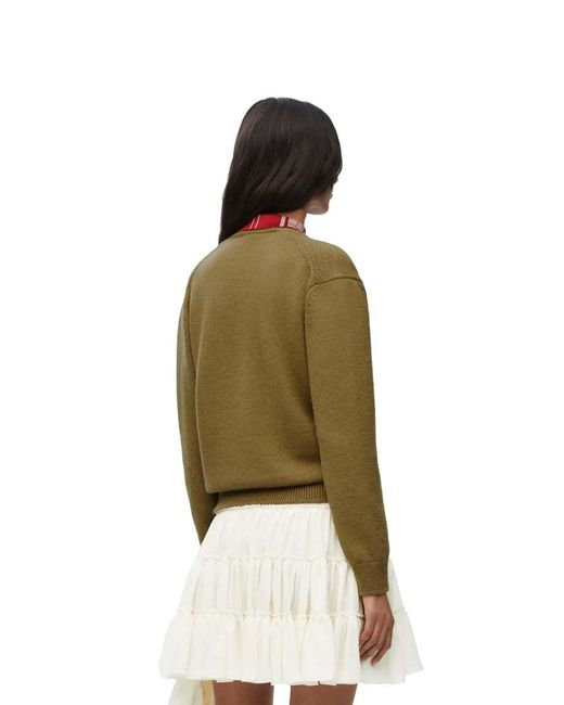Loewe Green Trompe L'Oeil Jumper