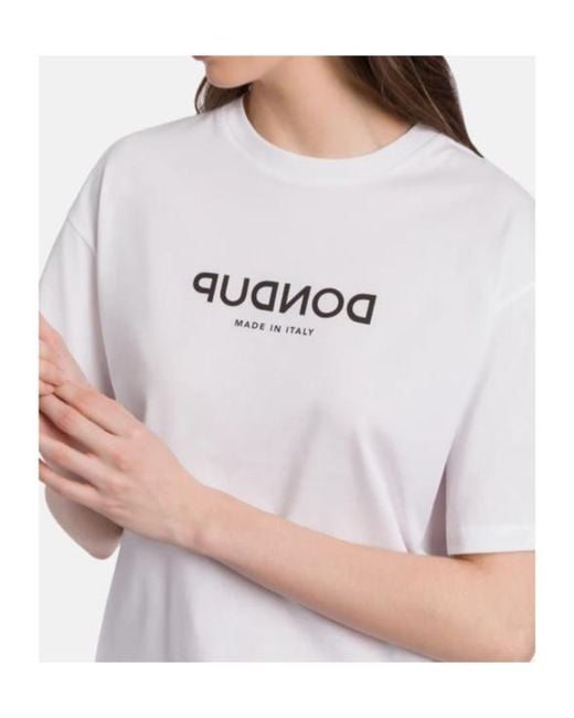 Dondup White Basic Crew-Neck T-Shirt