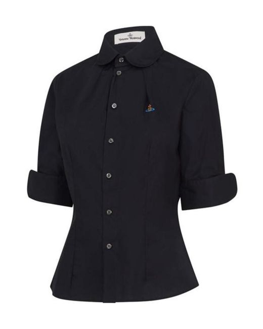 Vivienne Westwood Blue Short-Sleeved Shirt