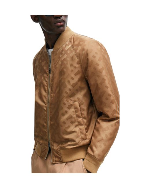 Boss Brown Solid Color Casual Jacket for men
