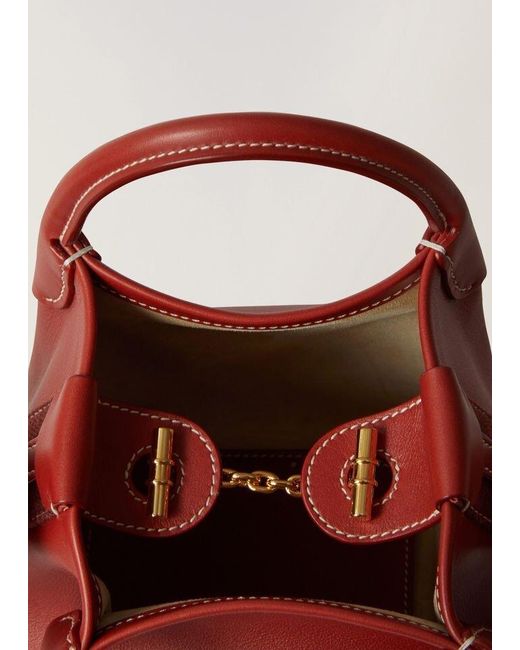Loro Piana Red Micro Bale Bag