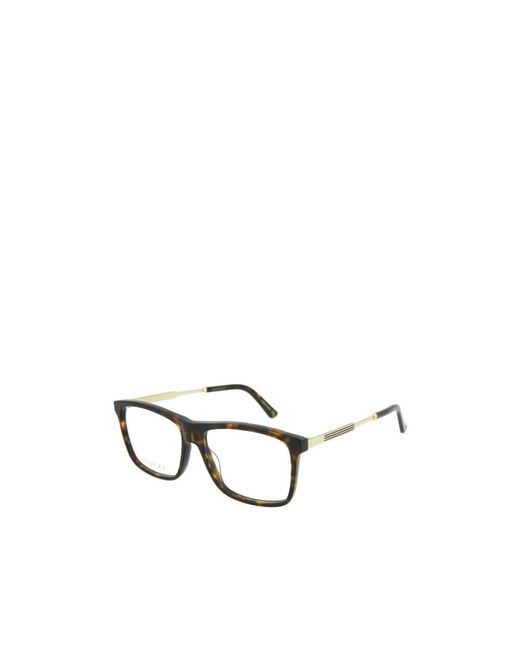 Gucci White Rectangle-Frame Glasses for men