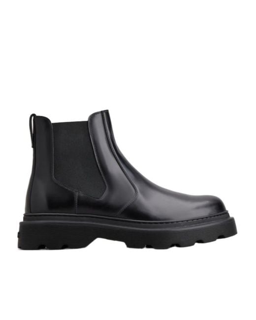 Tod's Black Chelsea Boots for men