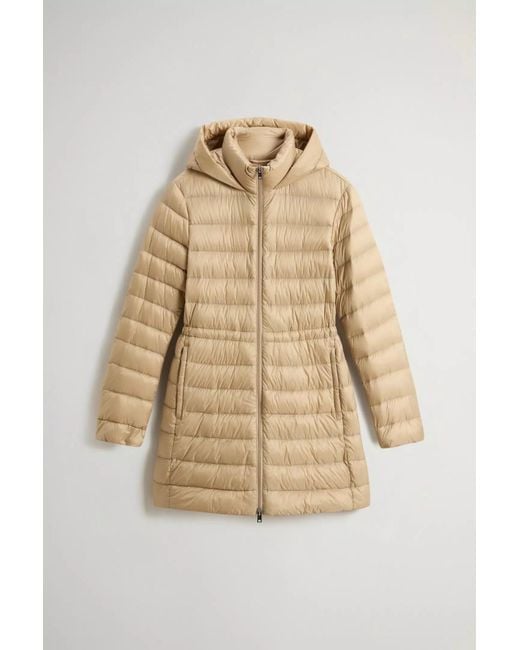 Woolrich Natural Authentic Parka Coat
