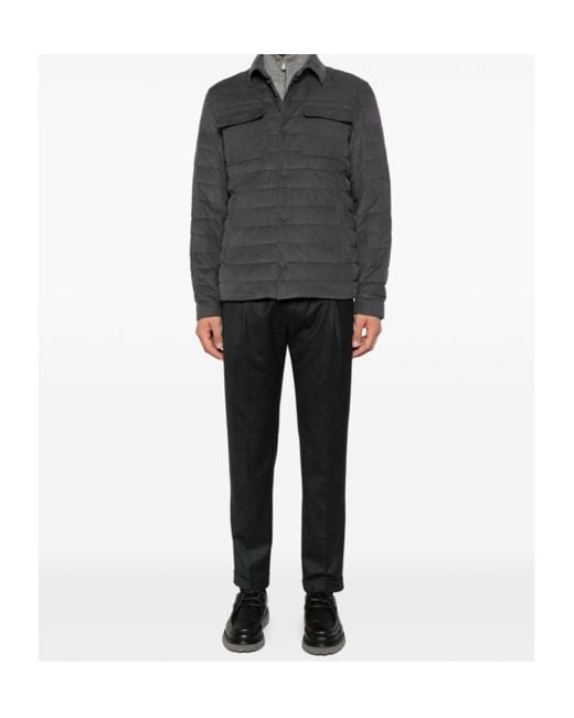 Herno Gray Resort Quilted Jacket for men