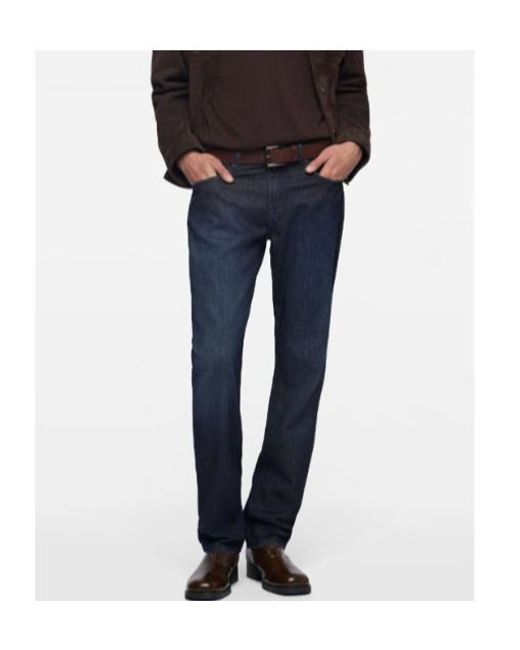 7 For All Mankind Blue The Straight Jeans for men