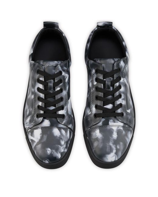 Christian Louboutin Black Louis Jr Canopy Graphic-Print Sneakers for men