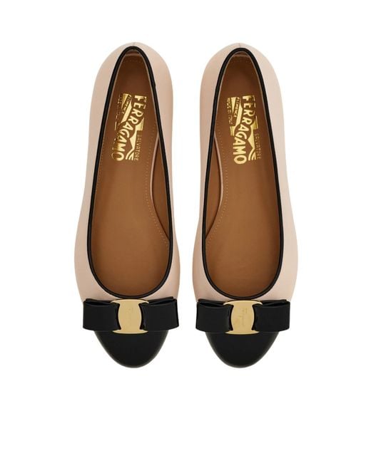 Ferragamo Natural Vara Pumps