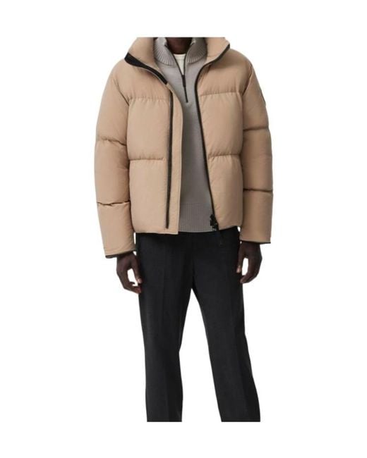 Canada Goose Brown Logo-Patch Puffer Jacket for men