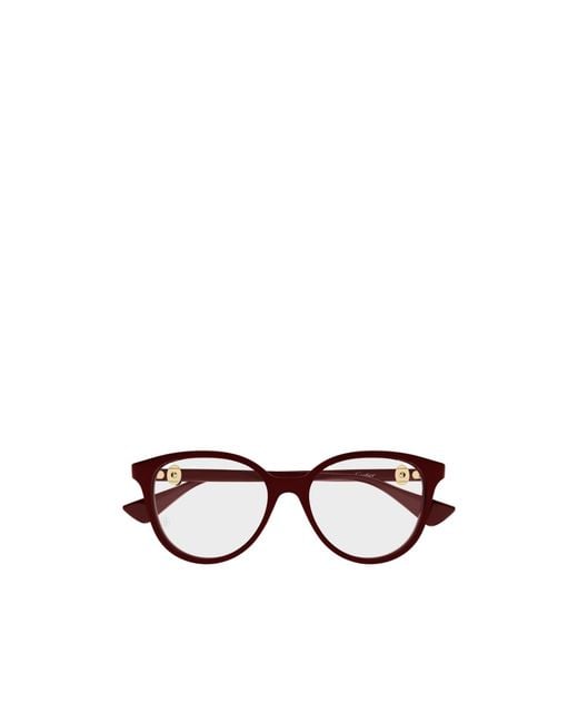 Cartier White Oval-Frame Glasses