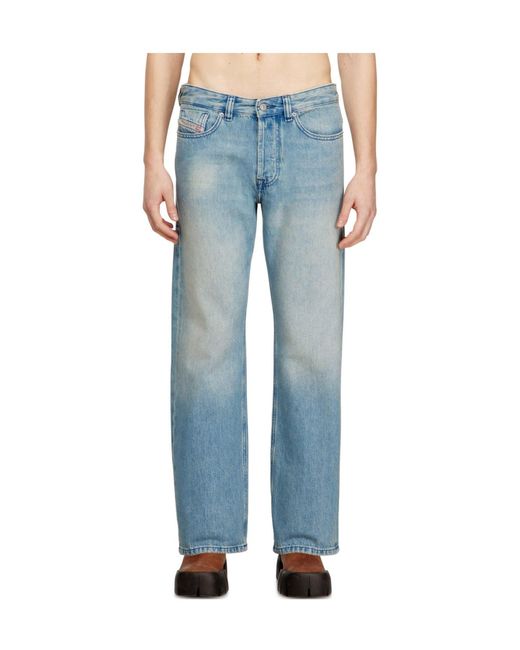 DIESEL Blue Versatile Loose Fit Jeans for men