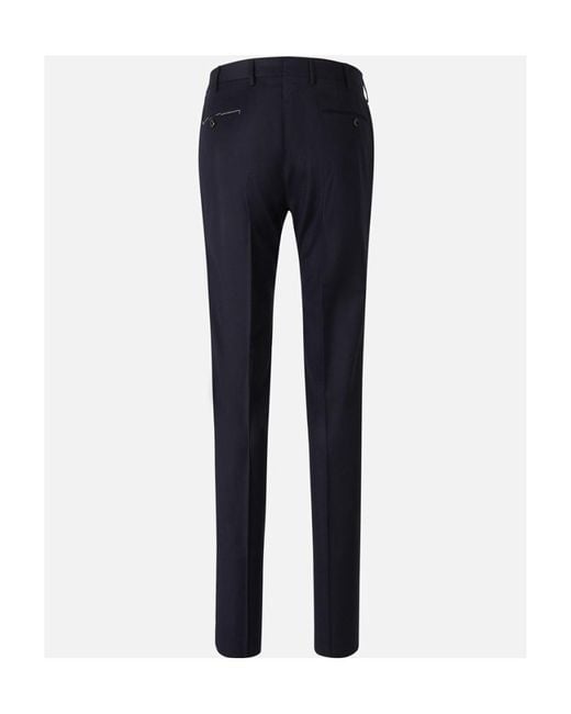 PT01 Blue Slim-Fit Wool Trousers for men