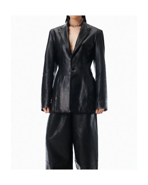 Alexander Wang Black Single-Breasted Blazer