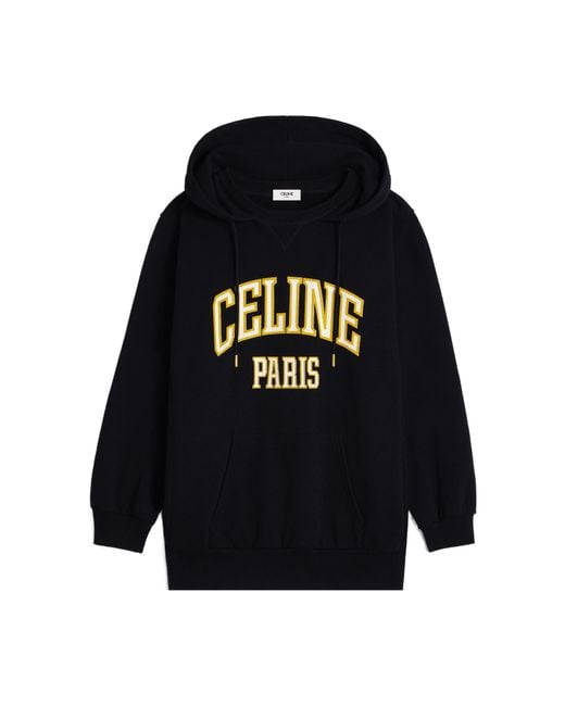 Céline Black Oversized Hoodie