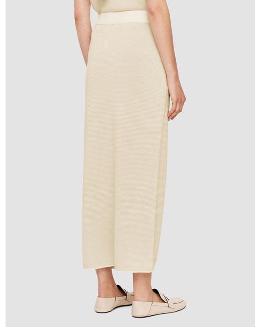 Joseph Natural Buttoned Knit Skirt