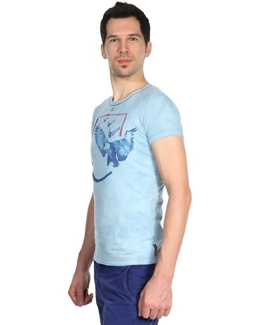 Armani Jeans Blue Logo Details T-Shirt for men
