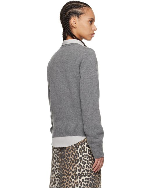 Ganni Gray Knitwear