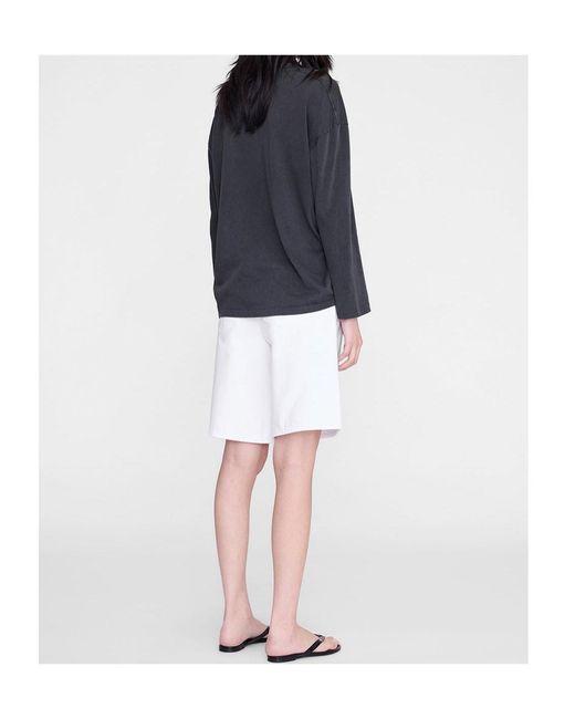 Anine Bing Blue Long-Sleeved T-Shirt