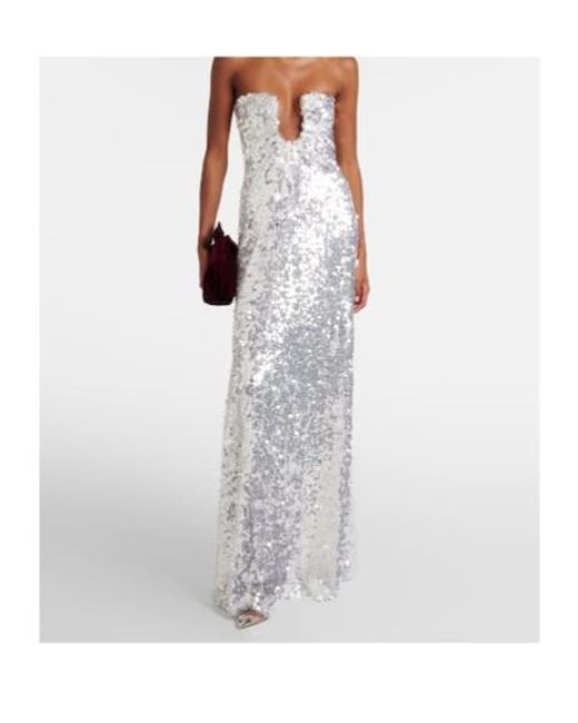 Christopher Esber White Sleeveless Dress