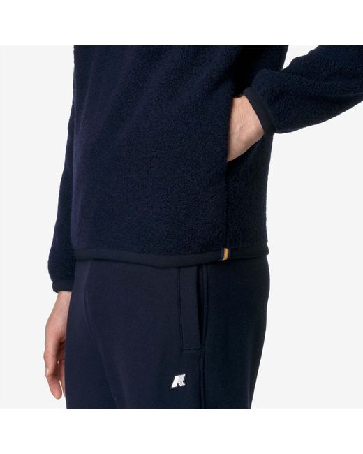 K-Way Blue Fleece Sweatshirt for men