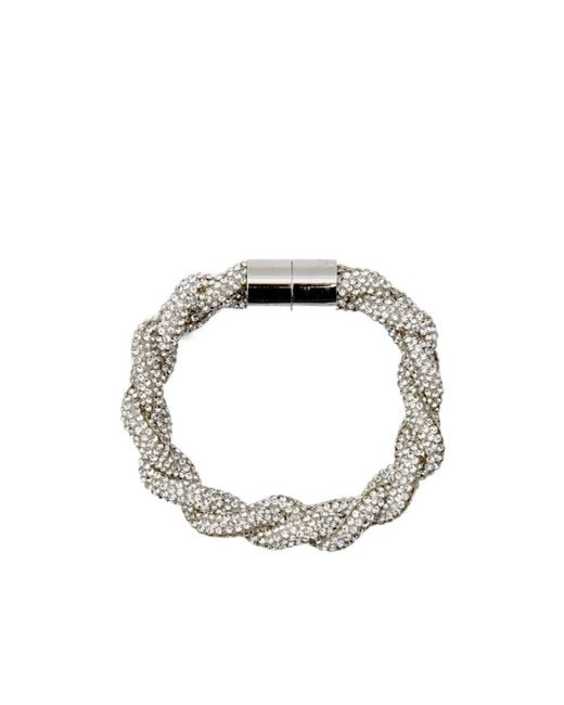 Isabel Marant Metallic Yua Braided Embellished Bracelet