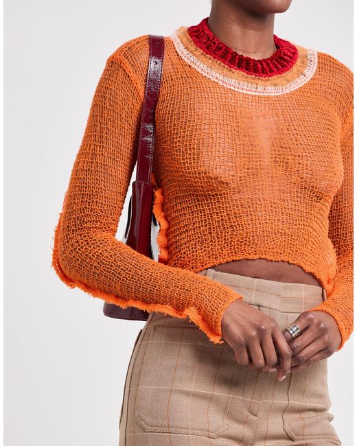 Marni Pink Chenille Knitted Jumper