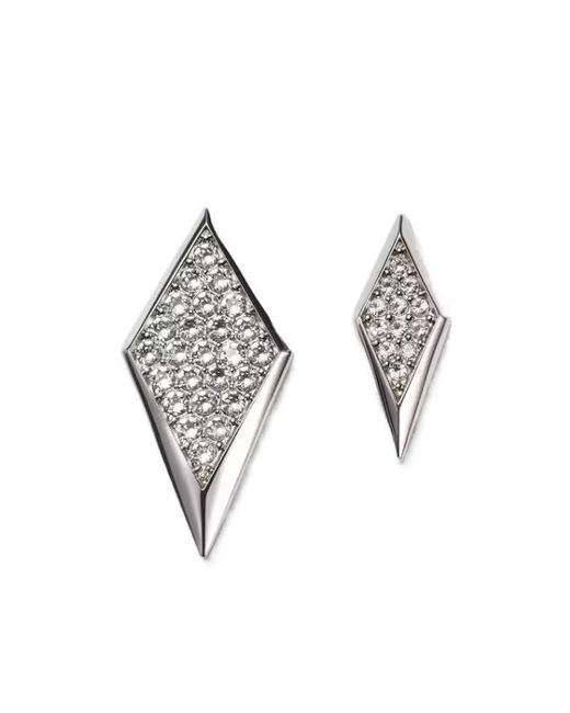 Versace Metallic Blade Crystal Earrings