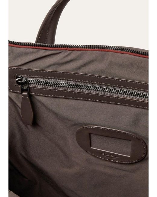 Loro Piana Brown Medium Wind Duffle Bag for men