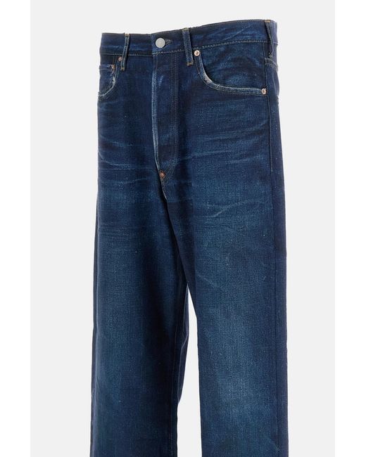 Junya Watanabe Blue Wide Leg Denim Jeans for men