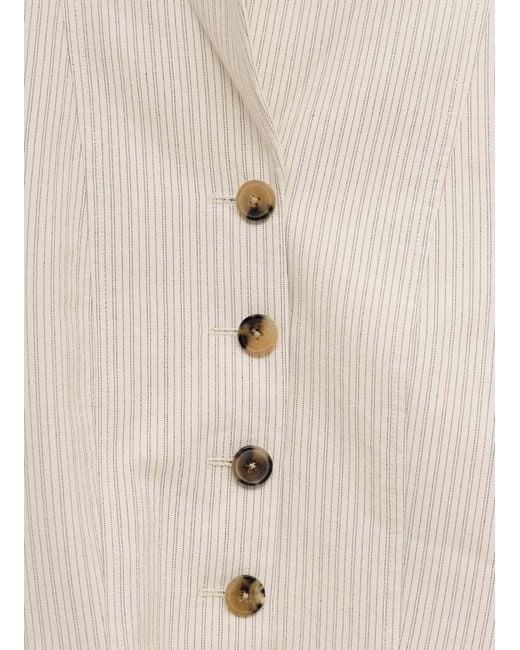 Dries Van Noten White Single-Breasted Jacket
