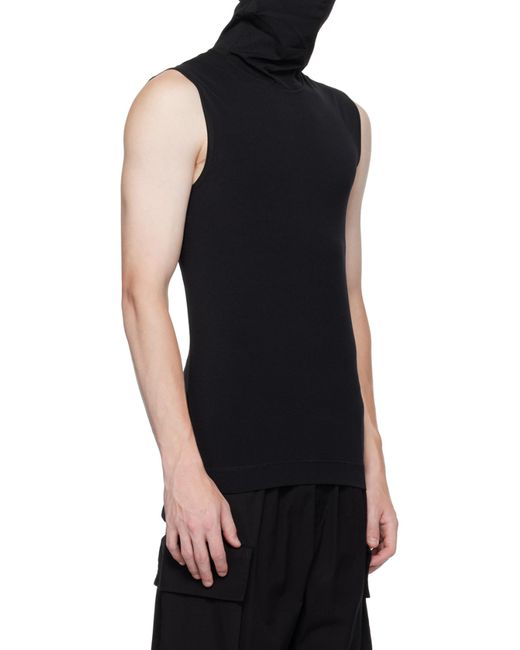 Givenchy Black Sleeveless Balaclava Top for men