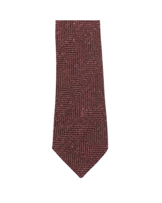 Tagliatore Purple Pointed Tie for men