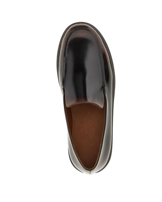 Marsèll Black Polished-Leather Loafers for men