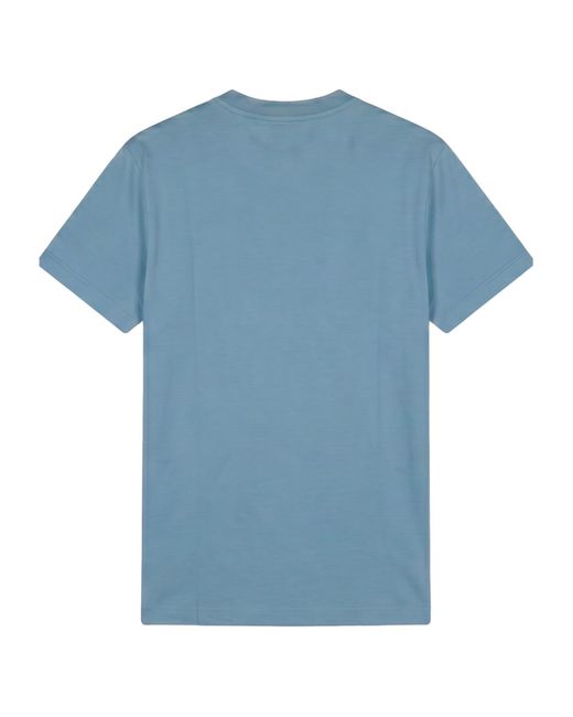 Off-White c/o Virgil Abloh Blue Short-Sleeved T-Shirt for men