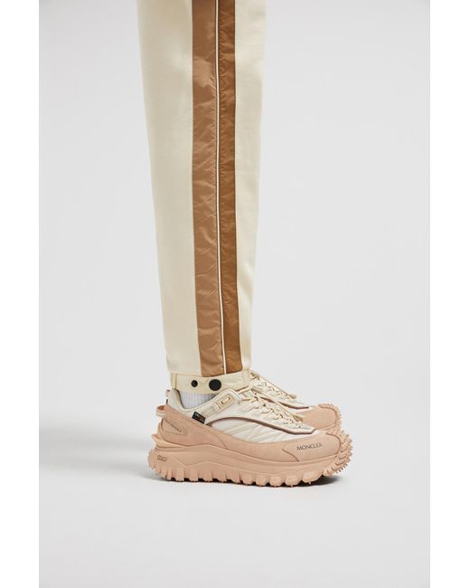 Moncler Natural Grenoble Padded Mountain Logo Track Pants