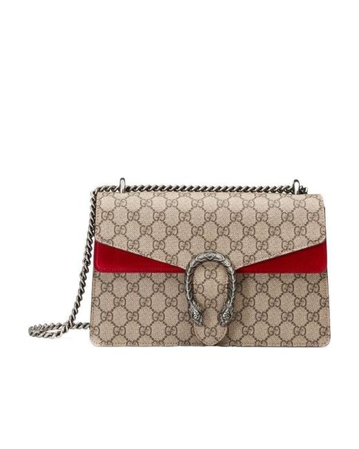 Gucci Metallic Dionysus Gg Supreme Shoulder Bag