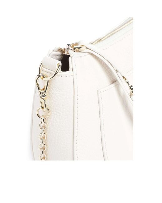 Coccinelle Natural C-Easy Grained Leather Shoulder Bag