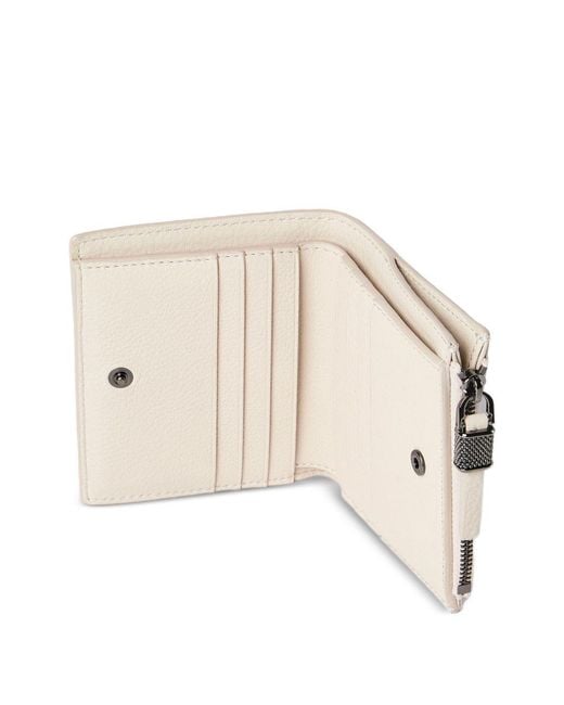 Brunello Cucinelli Natural Grained Zip Wallet