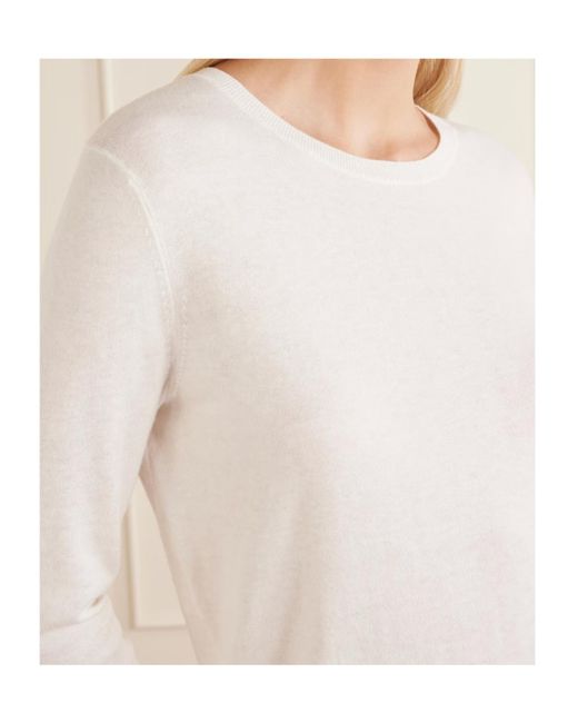 Lisa Yang White Two-Piece Set Of Long-Sleeved Knit Top And Skirt