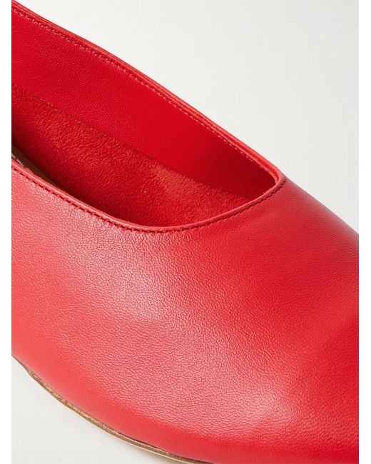 Staud Red Alba Ballet Flats
