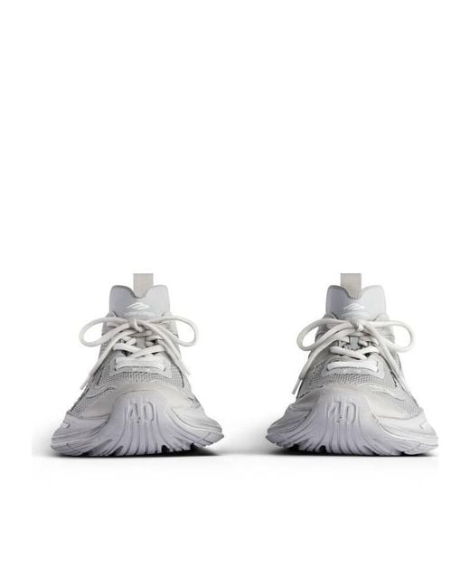 Balenciaga White Circuit Lace-Up Sneakers for men