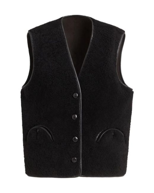 Blazé Milano Black Gliss Shearling Vest