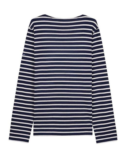 Saint James Blue Long-Sleeve T-Shirt for men