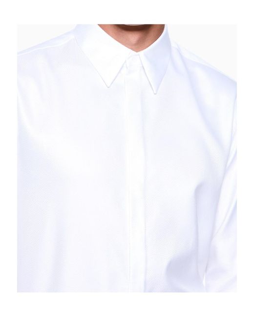 Giorgio Armani White Long-Sleeve Button-Up Shirt for men